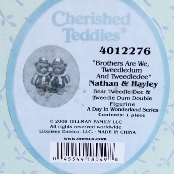 Cherished Teddies 2008-Nathan & Hayley-With Box/Papers- #4012276-New-Open Box - Picture 10 of 13